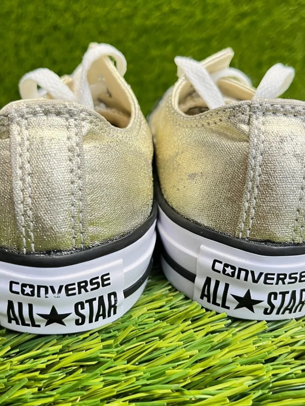Converse Chuck Taylor All Star Low Womens Size 6 Gold Athletic Shoes Sneakers - Picture 6 of 10
